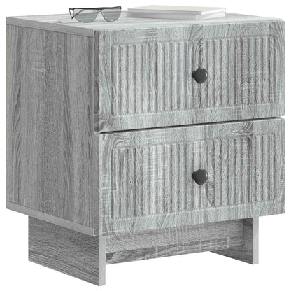 vidaXL Bedside Cabinet 2 pcs Grey Sonoma 43 x 34.5 x 47.5 cm