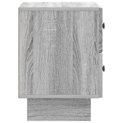 vidaXL Bedside Cabinet 2 pcs Grey Sonoma 43 x 34.5 x 47.5 cm