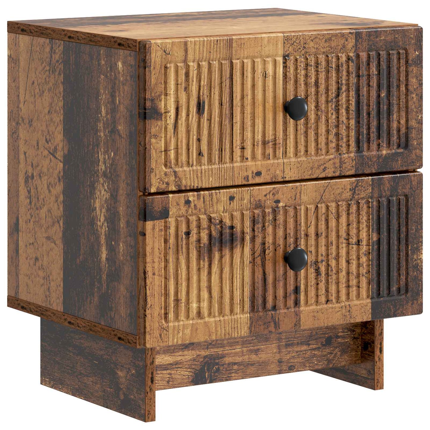 vidaXL Bedside Cabinet 2 pcs Old Wood 43 x 34.5 x 47.5 cm