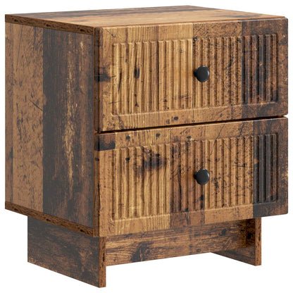 vidaXL Bedside Cabinet 2 pcs Old Wood 43 x 34.5 x 47.5 cm