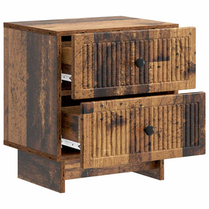 vidaXL Bedside Cabinet 2 pcs Old Wood 43 x 34.5 x 47.5 cm