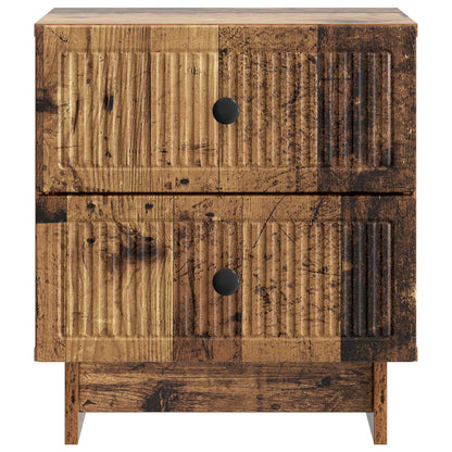 vidaXL Bedside Cabinet 2 pcs Old Wood 43 x 34.5 x 47.5 cm