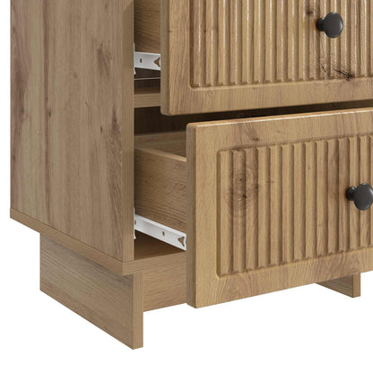 vidaXL Bedside Cabinet Artisan Oak 43 x 34.5 x 47.5 cm Engineered Wood