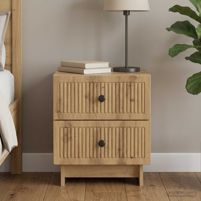 vidaXL Bedside Cabinet Artisan Oak 43 x 34.5 x 47.5 cm Engineered Wood