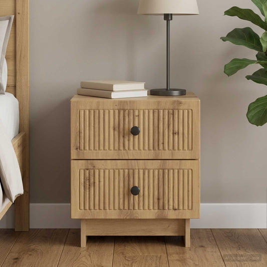 vidaXL Bedside Cabinet Artisan Oak 43 x 34.5 x 47.5 cm Engineered Wood