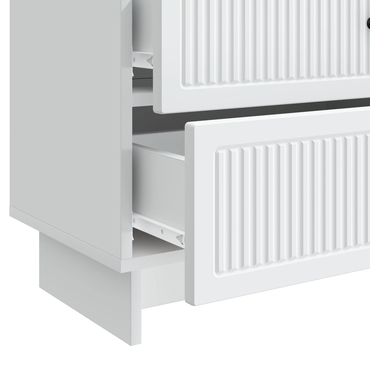 vidaXL Bedside Cabinet White 62 x 34.5 x 47.5 cm Engineered Wood