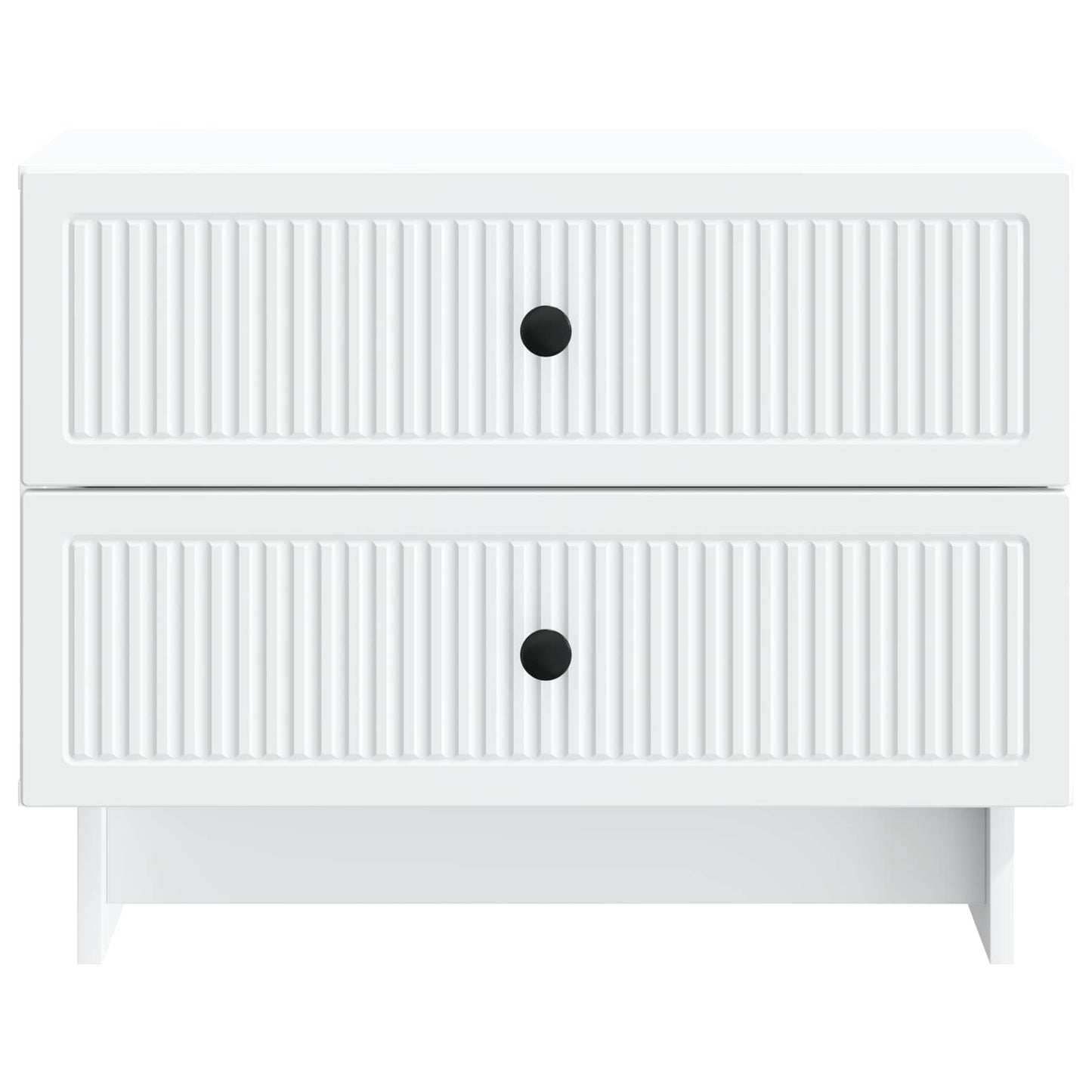 vidaXL Bedside Cabinet White 62 x 34.5 x 47.5 cm Engineered Wood