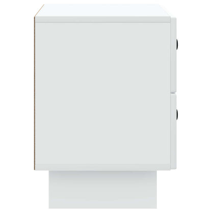 vidaXL Bedside Cabinet White 62 x 34.5 x 47.5 cm Engineered Wood