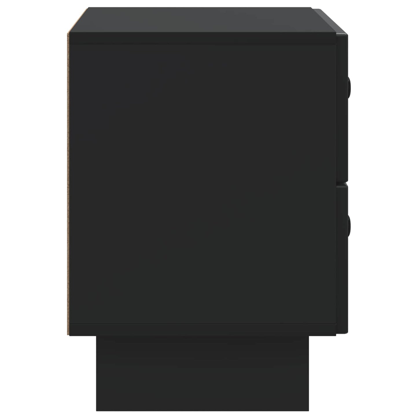 vidaXL Bedside Cabinet Black 62 x 34.5 x 47.5 cm Engineered Wood