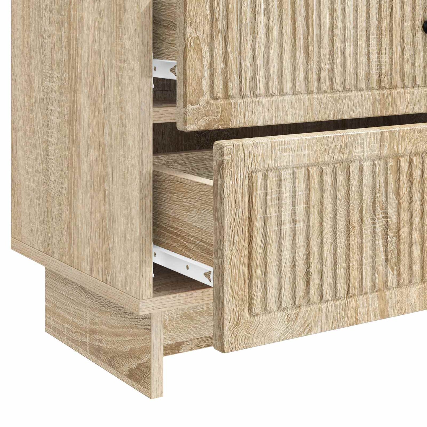 vidaXL Bedside Cabinet Sonoma Oak 62 x 34.5 x 47.5 cm Engineered Wood