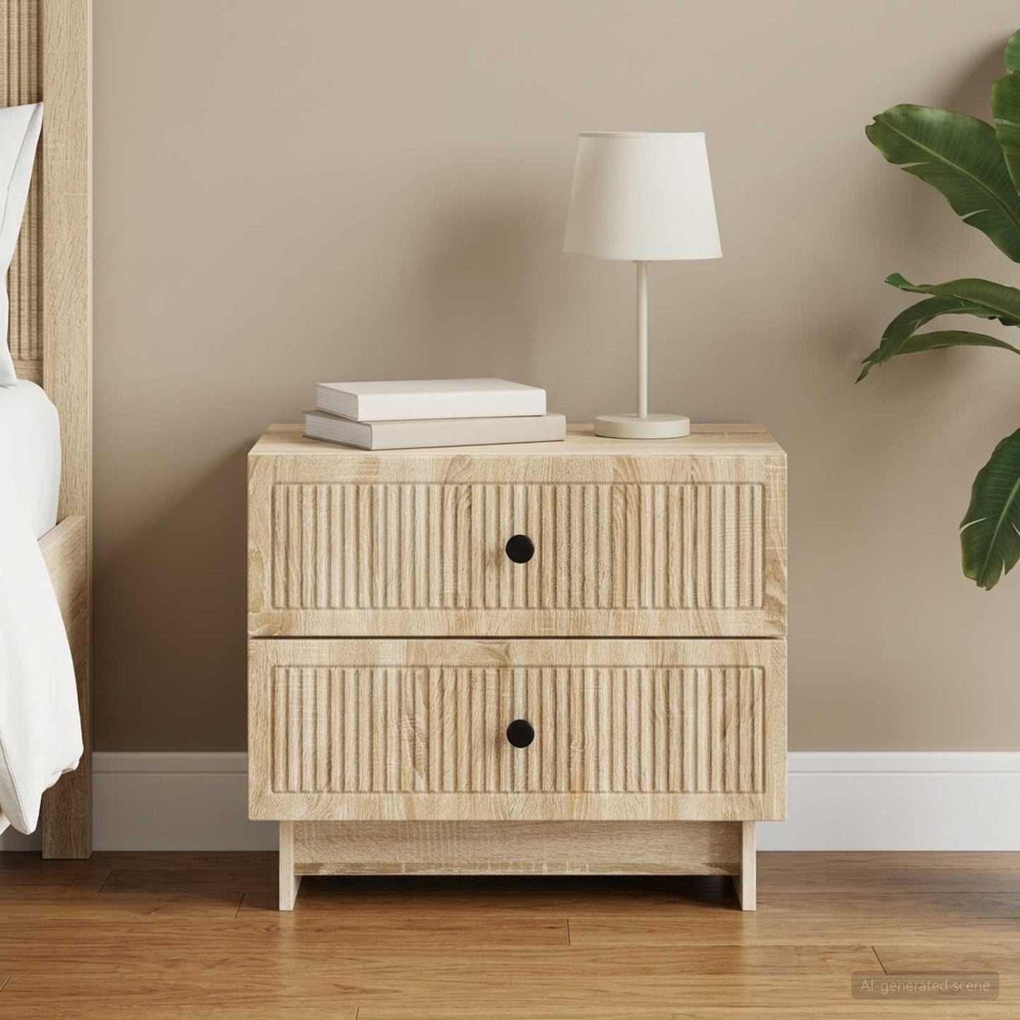vidaXL Bedside Cabinet Sonoma Oak 62 x 34.5 x 47.5 cm Engineered Wood