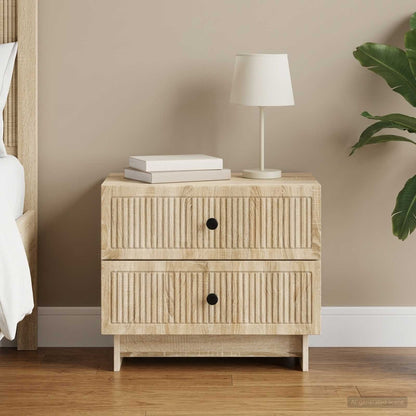 vidaXL Bedside Cabinet Sonoma Oak 62 x 34.5 x 47.5 cm Engineered Wood