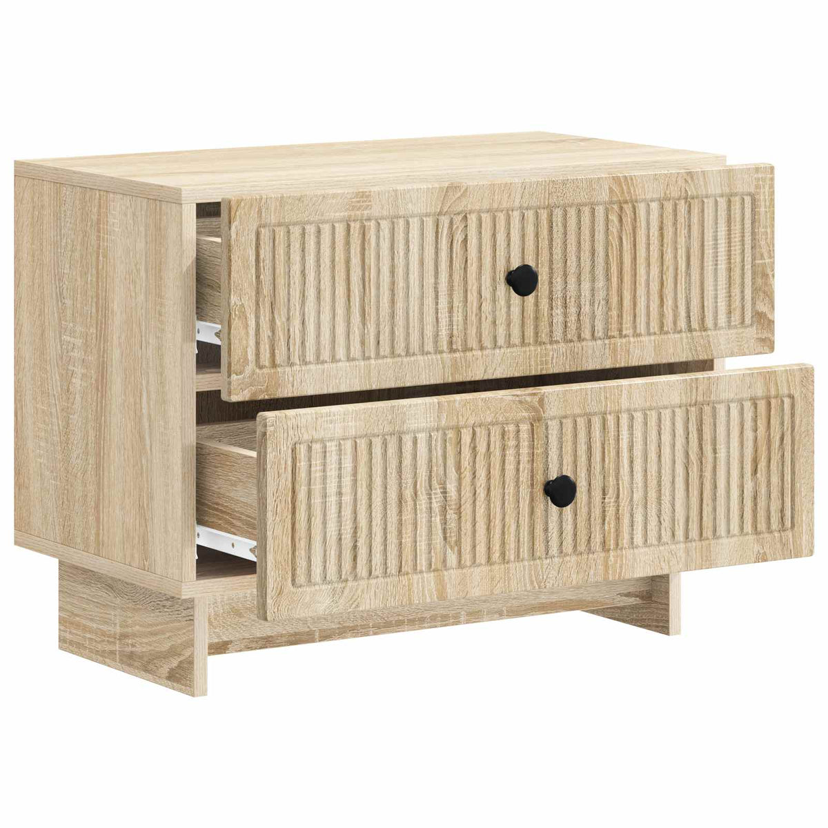 vidaXL Bedside Cabinet Sonoma Oak 62 x 34.5 x 47.5 cm Engineered Wood