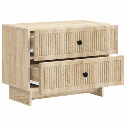 vidaXL Bedside Cabinet Sonoma Oak 62 x 34.5 x 47.5 cm Engineered Wood