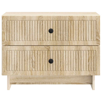 vidaXL Bedside Cabinet Sonoma Oak 62 x 34.5 x 47.5 cm Engineered Wood