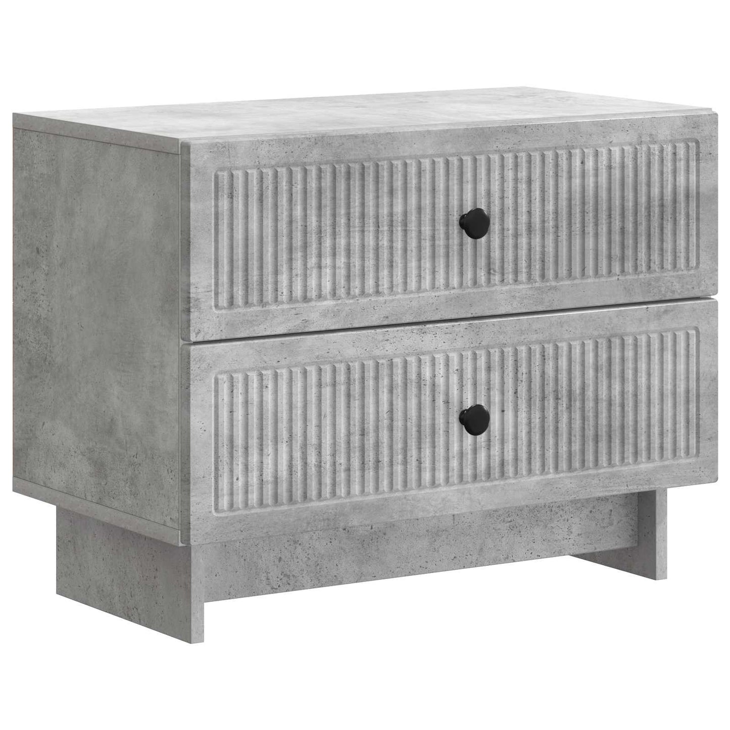 vidaXL Bedside Cabinet with Drawer Concrete Grey 62 x 34.5 x 47.5 cm