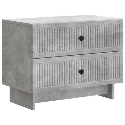 vidaXL Bedside Cabinet with Drawer Concrete Grey 62 x 34.5 x 47.5 cm