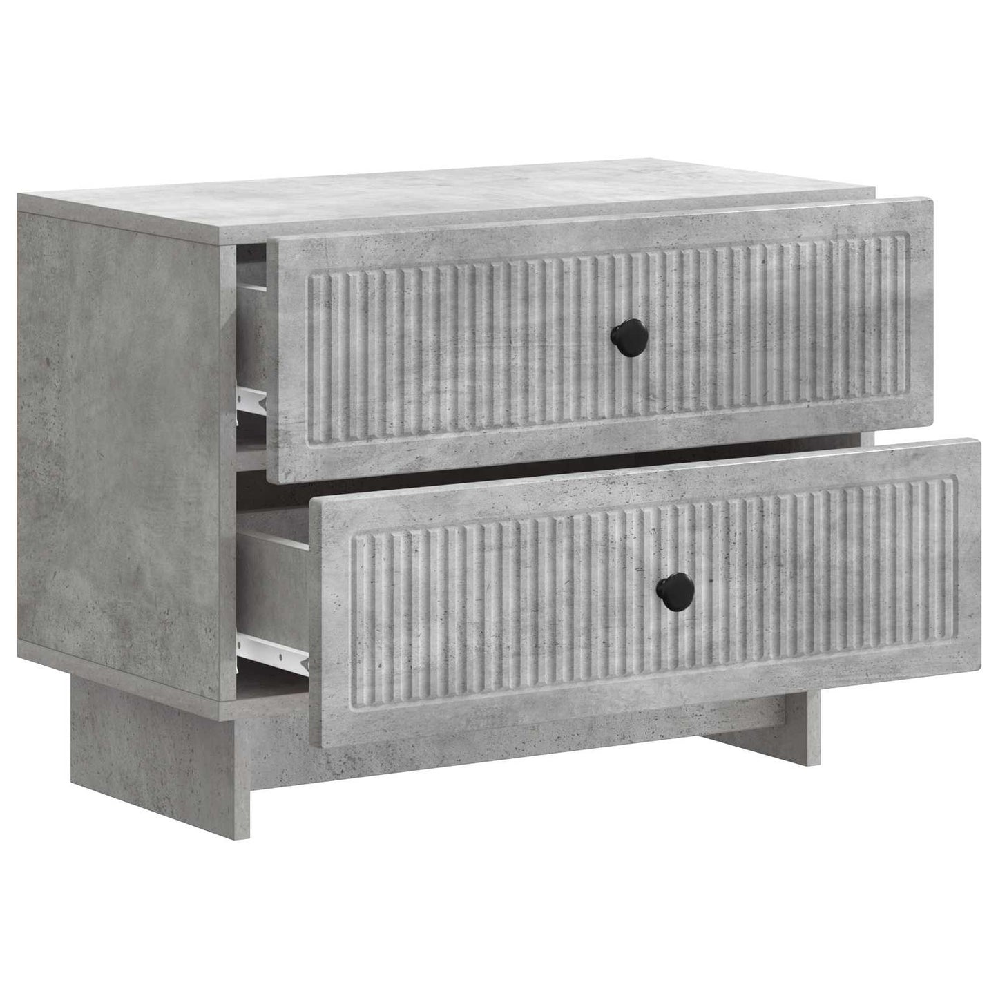 vidaXL Bedside Cabinet with Drawer Concrete Grey 62 x 34.5 x 47.5 cm