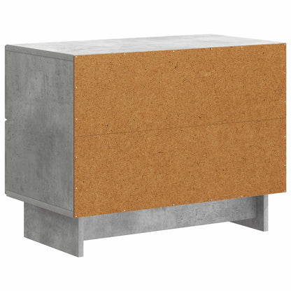 vidaXL Bedside Cabinet with Drawer Concrete Grey 62 x 34.5 x 47.5 cm