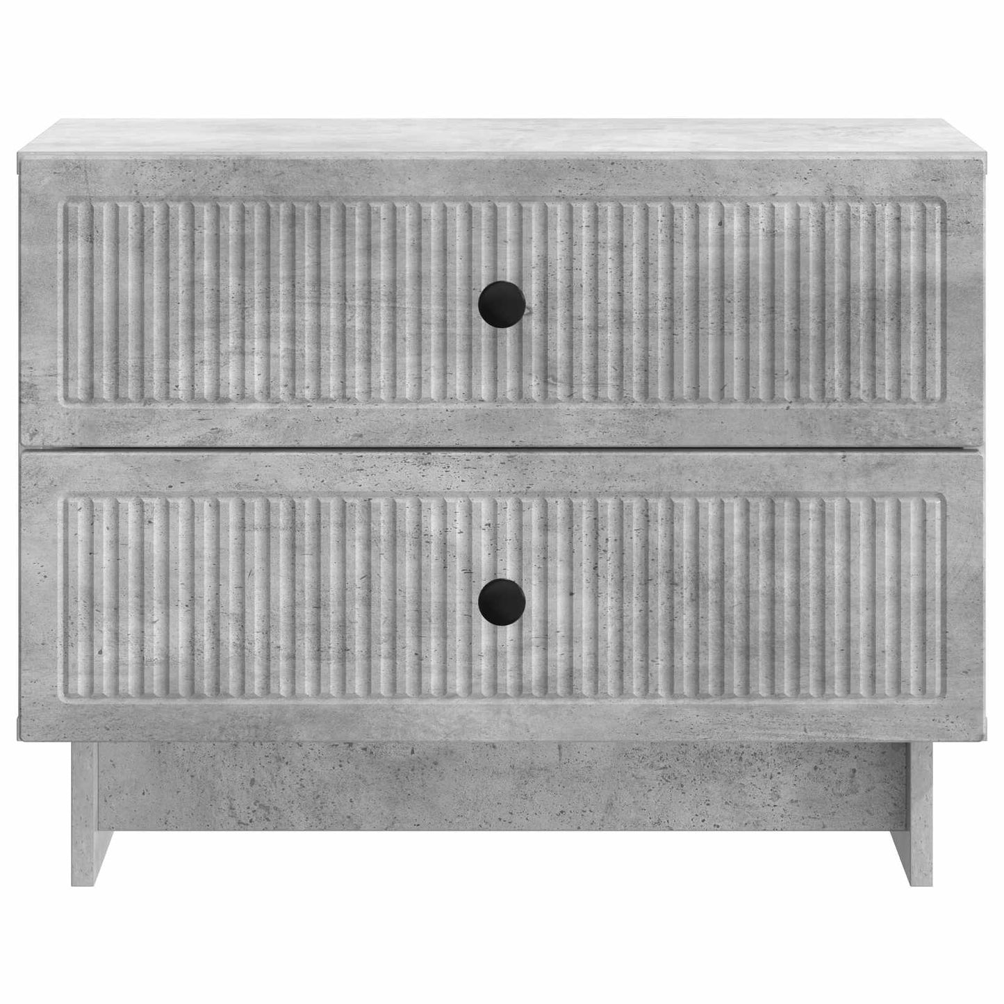 vidaXL Bedside Cabinet with Drawer Concrete Grey 62 x 34.5 x 47.5 cm