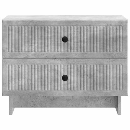 vidaXL Bedside Cabinet with Drawer Concrete Grey 62 x 34.5 x 47.5 cm