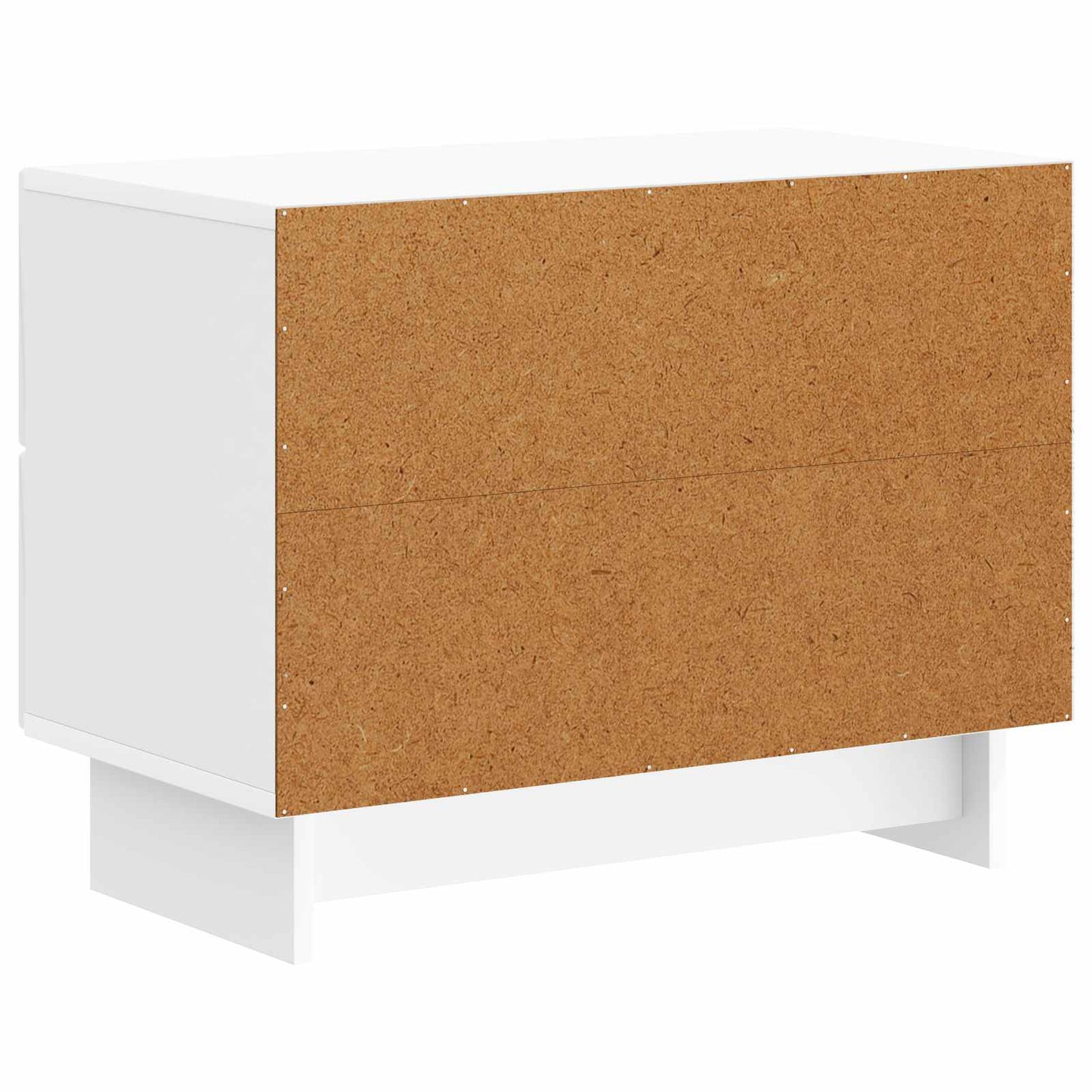 vidaXL Bedside Cabinet High Gloss White 62 x 34.5 x 47.5 cm