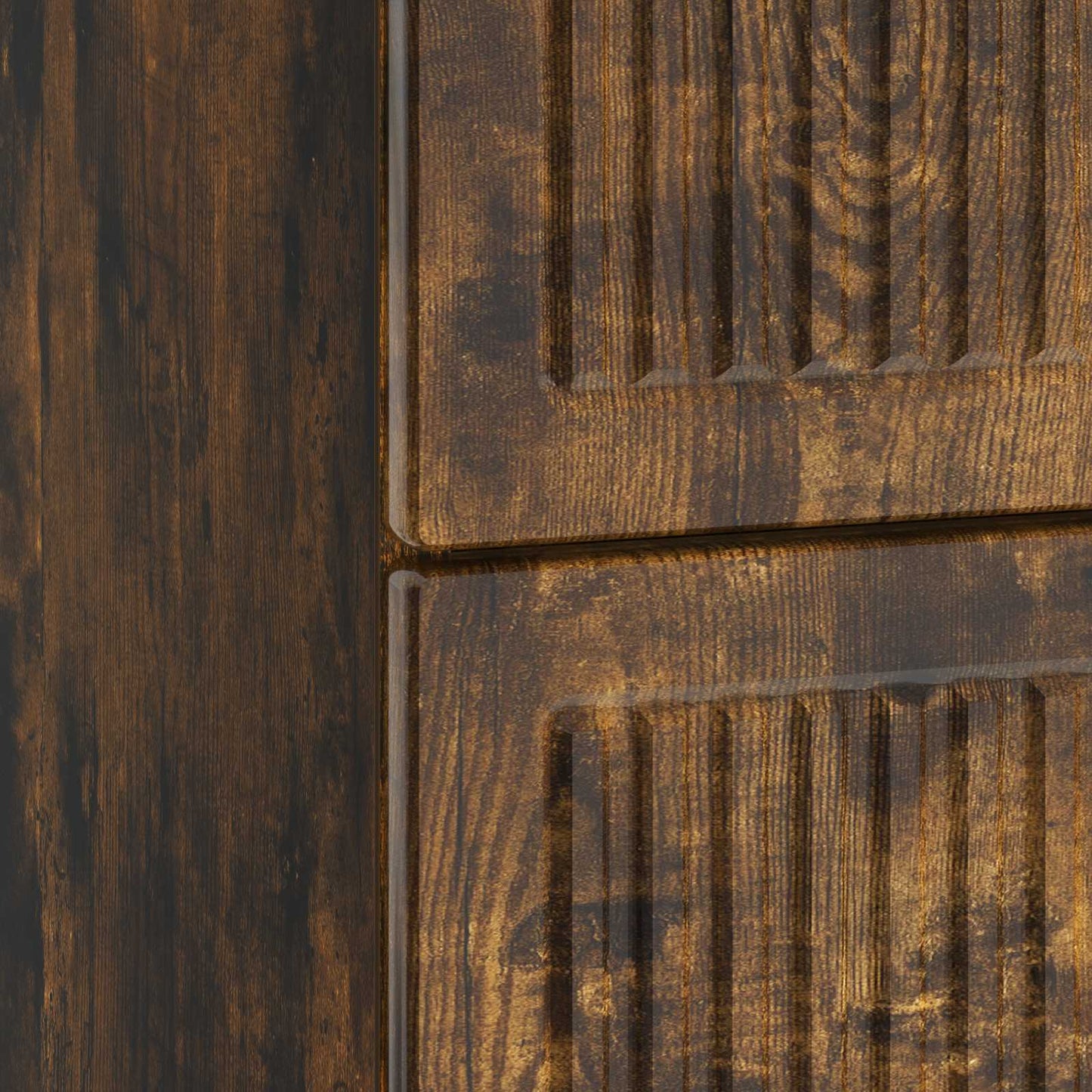 vidaXL Bedside Cabinet Smoked Oak 62 x 34.5 x 47.5 cm Engineered Wood