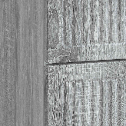 vidaXL Bedside Cabinet Grey Sonoma 62 x 34.5 x 47.5 cm Engineered Wood
