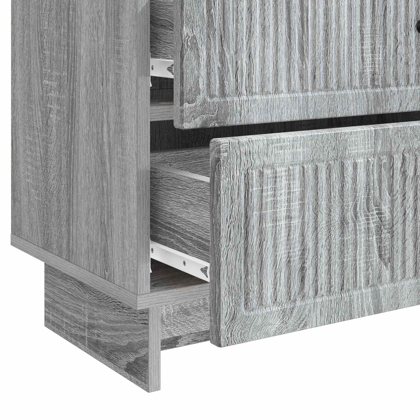 vidaXL Bedside Cabinet Grey Sonoma 62 x 34.5 x 47.5 cm Engineered Wood