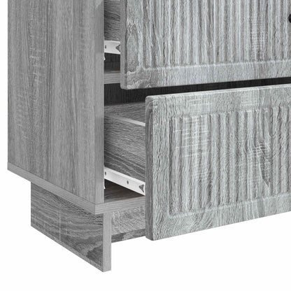 vidaXL Bedside Cabinet Grey Sonoma 62 x 34.5 x 47.5 cm Engineered Wood