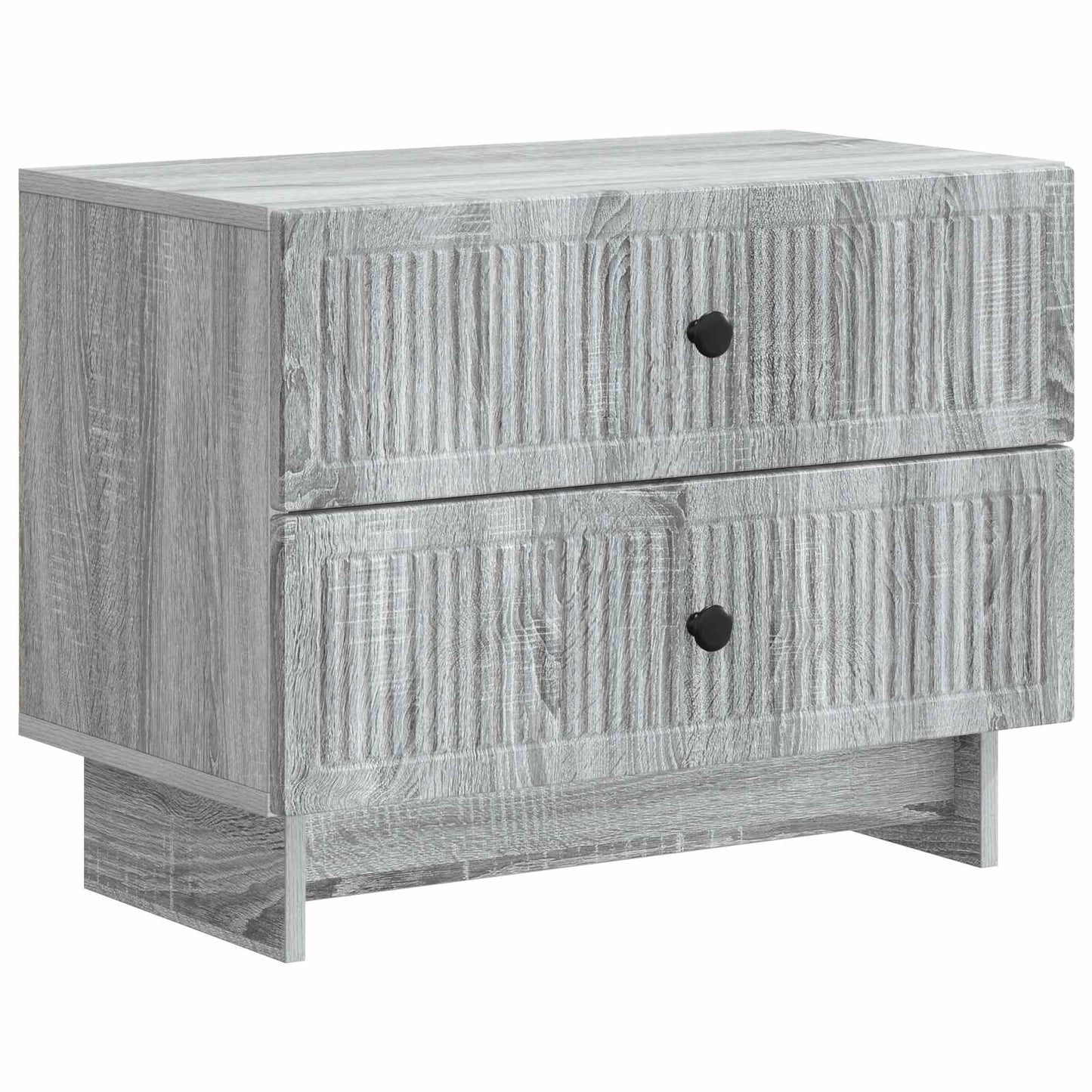vidaXL Bedside Cabinet Grey Sonoma 62 x 34.5 x 47.5 cm Engineered Wood