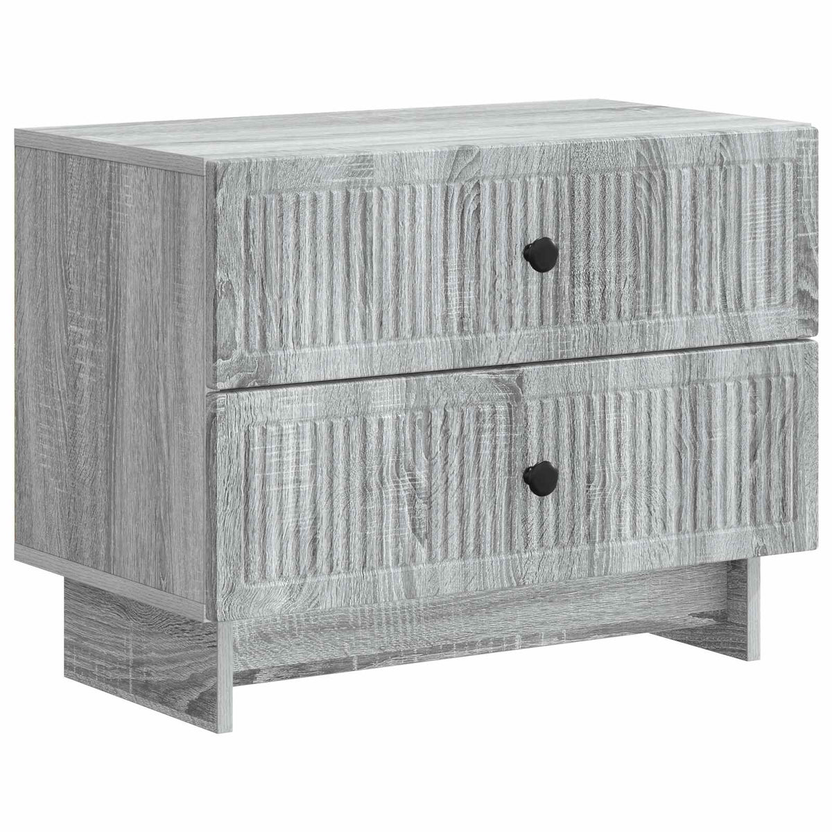 vidaXL Bedside Cabinet Grey Sonoma 62 x 34.5 x 47.5 cm Engineered Wood