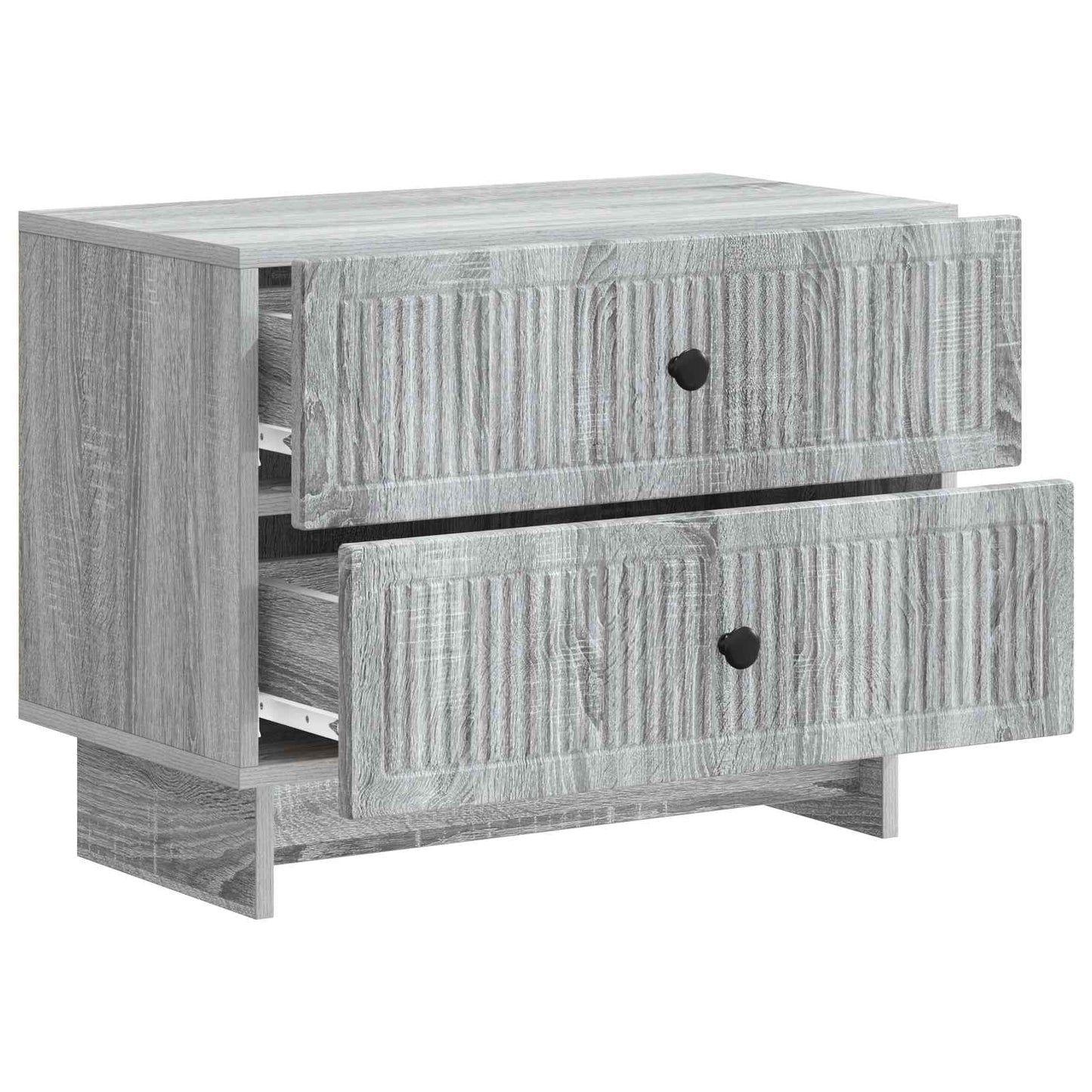 vidaXL Bedside Cabinet Grey Sonoma 62 x 34.5 x 47.5 cm Engineered Wood