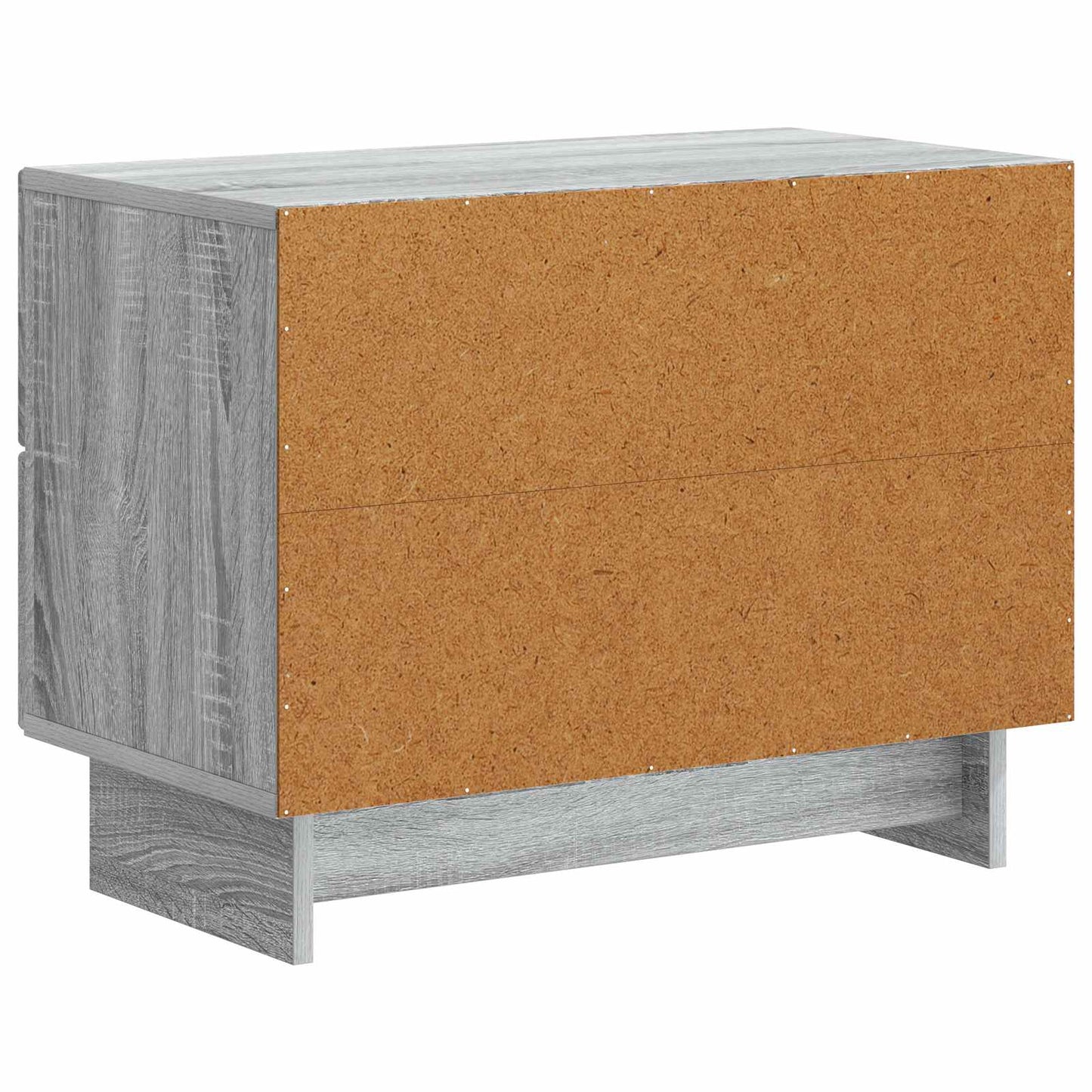 vidaXL Bedside Cabinet Grey Sonoma 62 x 34.5 x 47.5 cm Engineered Wood