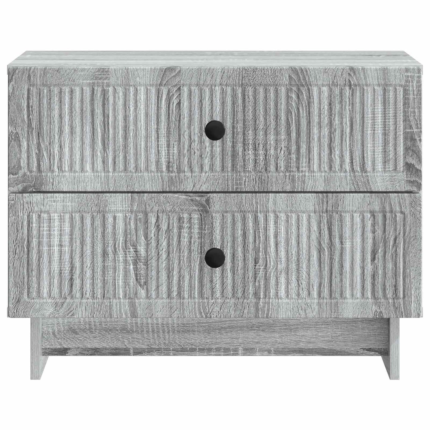 vidaXL Bedside Cabinet Grey Sonoma 62 x 34.5 x 47.5 cm Engineered Wood