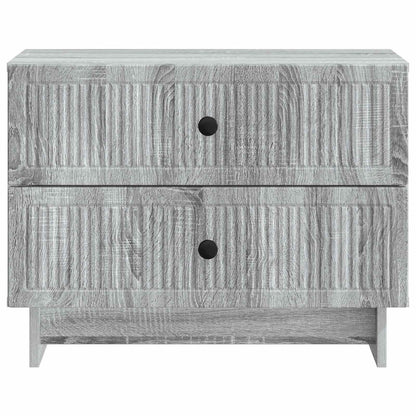 vidaXL Bedside Cabinet Grey Sonoma 62 x 34.5 x 47.5 cm Engineered Wood