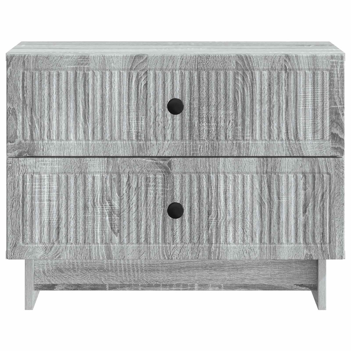 vidaXL Bedside Cabinet Grey Sonoma 62 x 34.5 x 47.5 cm Engineered Wood