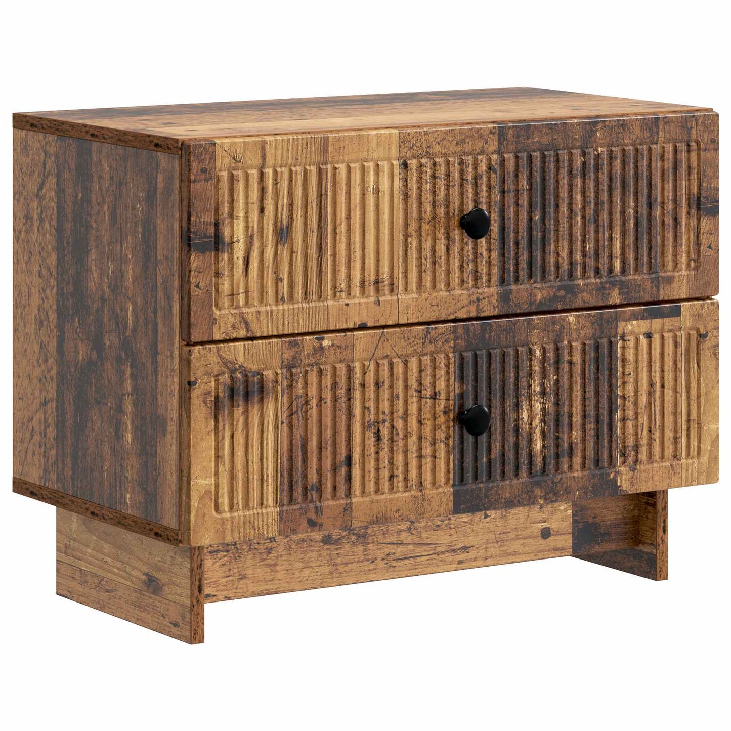 vidaXL Bedside Cabinet Old Wood 62 x 34.5 x 47.5 cm Engineered Wood