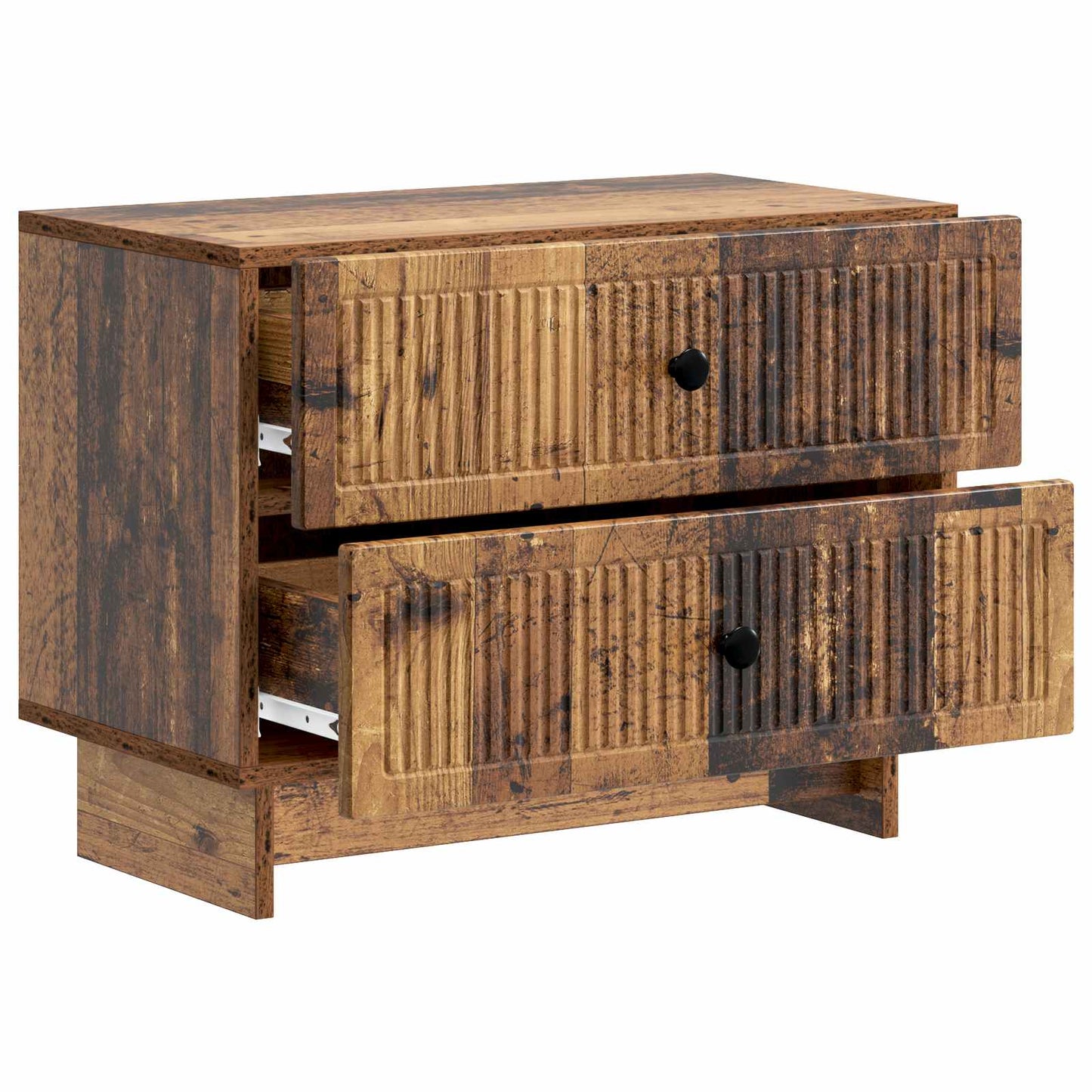 vidaXL Bedside Cabinet Old Wood 62 x 34.5 x 47.5 cm Engineered Wood
