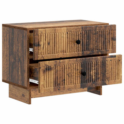 vidaXL Bedside Cabinet Old Wood 62 x 34.5 x 47.5 cm Engineered Wood