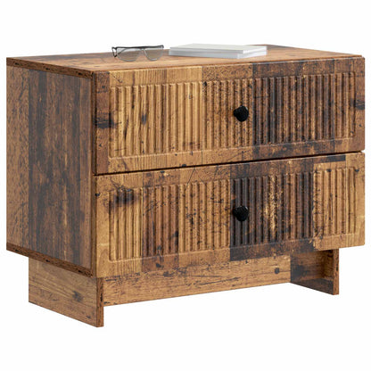 vidaXL Bedside Cabinet Old Wood 62 x 34.5 x 47.5 cm Engineered Wood