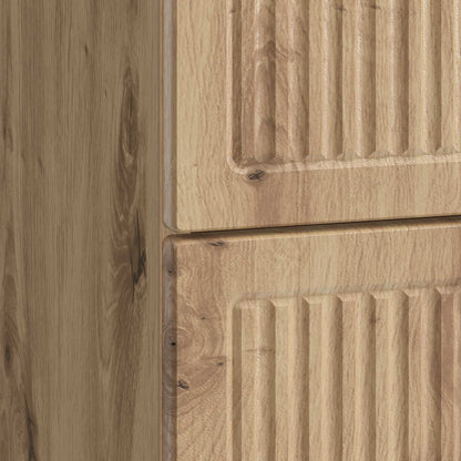 vidaXL Bedside Cabinet Artisan Oak 62 x 34.5 x 47.5 cm Engineered Wood