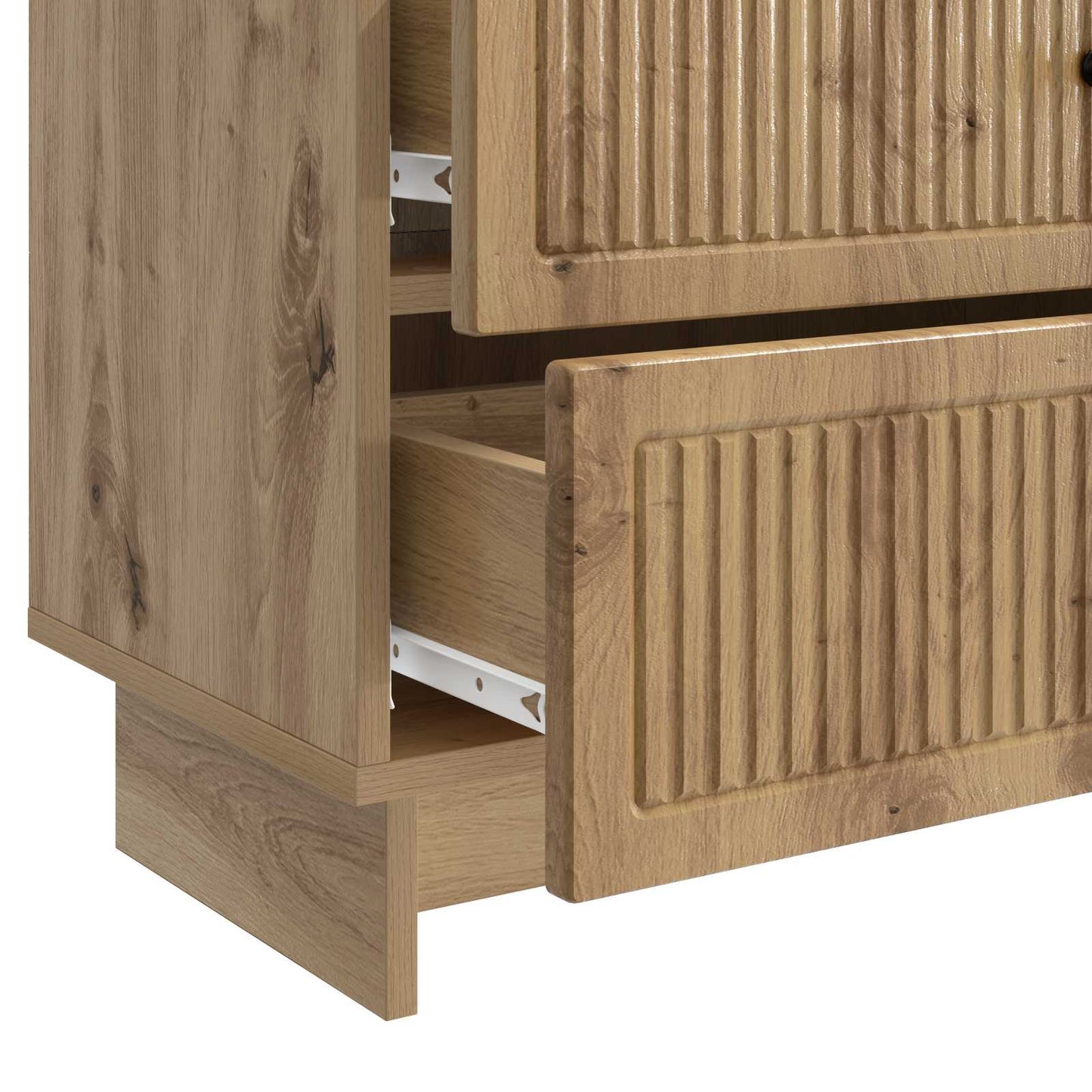 vidaXL Bedside Cabinet Artisan Oak 62 x 34.5 x 47.5 cm Engineered Wood