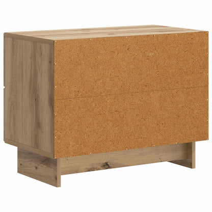 vidaXL Bedside Cabinet Artisan Oak 62 x 34.5 x 47.5 cm Engineered Wood