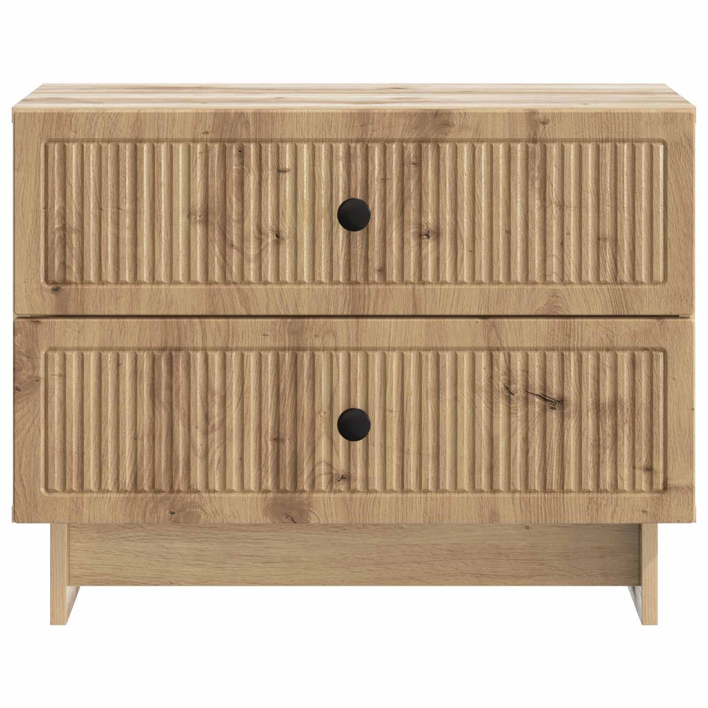 vidaXL Bedside Cabinet Artisan Oak 62 x 34.5 x 47.5 cm Engineered Wood