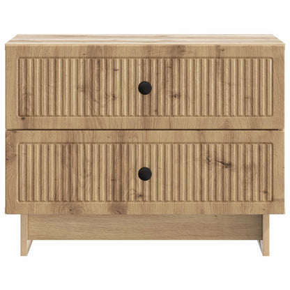 vidaXL Bedside Cabinet Artisan Oak 62 x 34.5 x 47.5 cm Engineered Wood