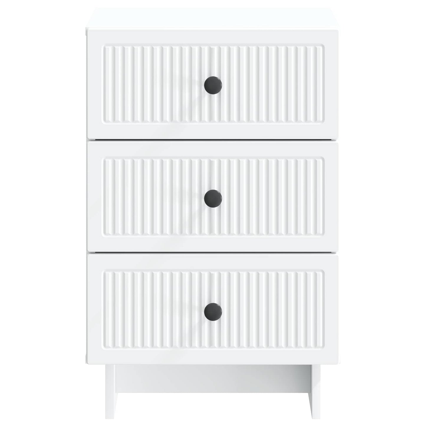 vidaXL Bedside Cabinet White 43 x 41 x 66.5 cm Engineered Wood