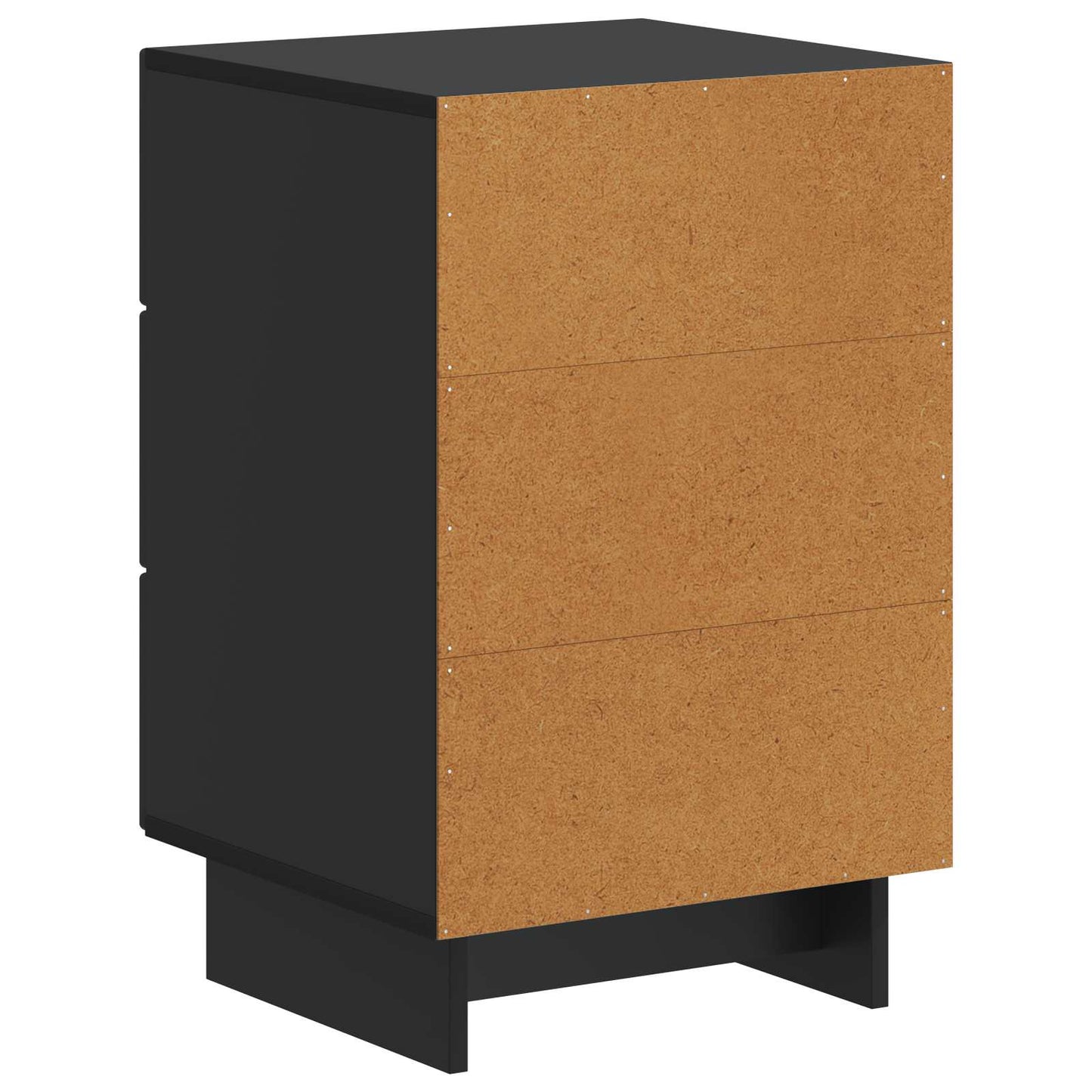 vidaXL Bedside Cabinet Black 43 x 41 x 66.5 cm Engineered Wood