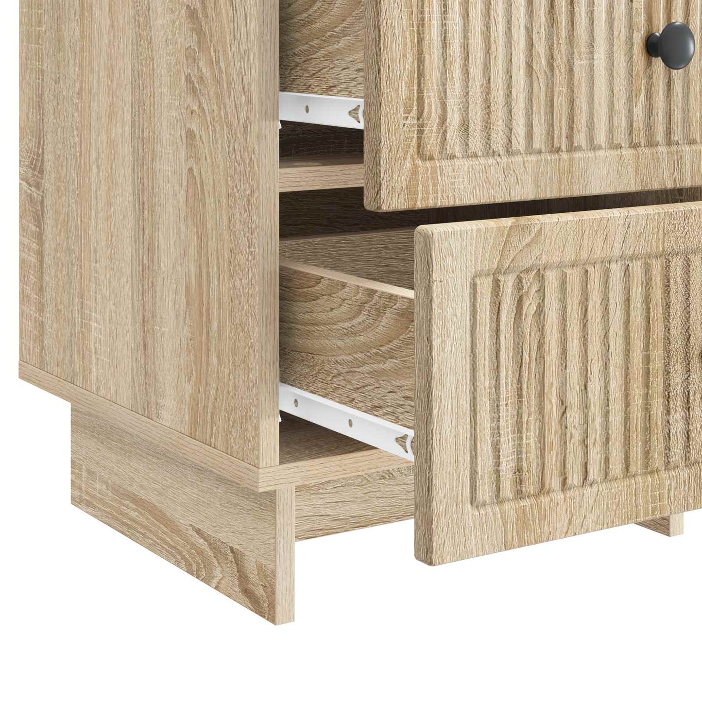 vidaXL Bedside Cabinet Sonoma Oak 43 x 41 x 66.5 cm Engineered Wood