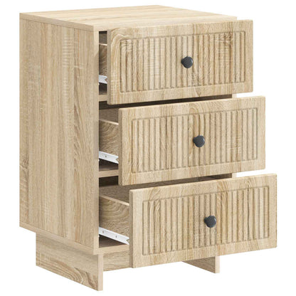 vidaXL Bedside Cabinet Sonoma Oak 43 x 41 x 66.5 cm Engineered Wood